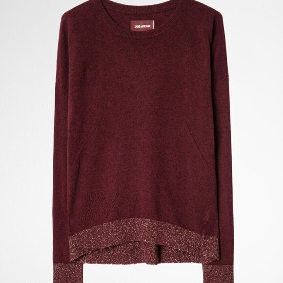 Zadig  and  Voltaire  Patch Cashmere Sweater - Picture 2 of 9